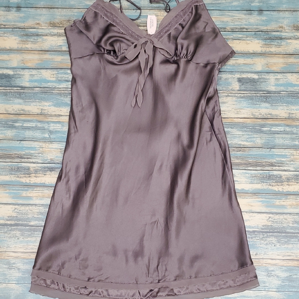 Victoria's Secret Charcoal Satin Lingerie